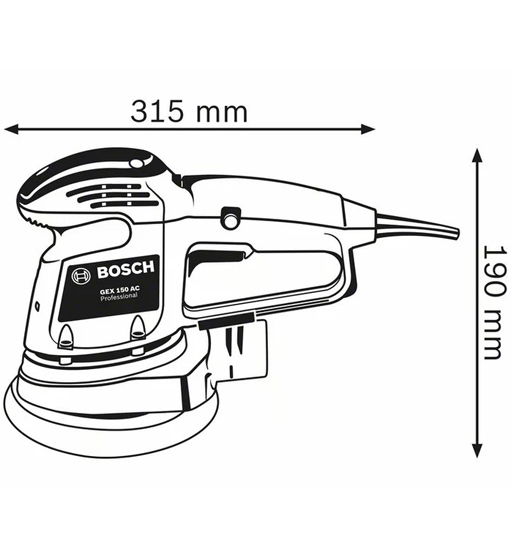Bosch Random Orbit Sander 150MM – view 2