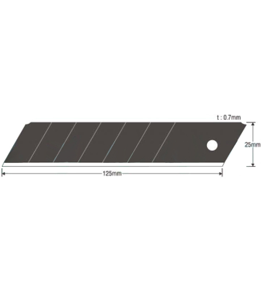 Kds Knife Blade 25MM Ultrablack