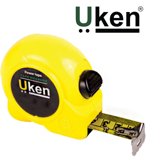 Measuring Tape 5 Mtr(19MM)Yellow Uken