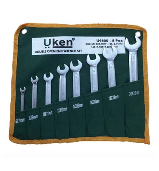 Open End Spanner – 8 Pcs Set 6 – 22MM Uken