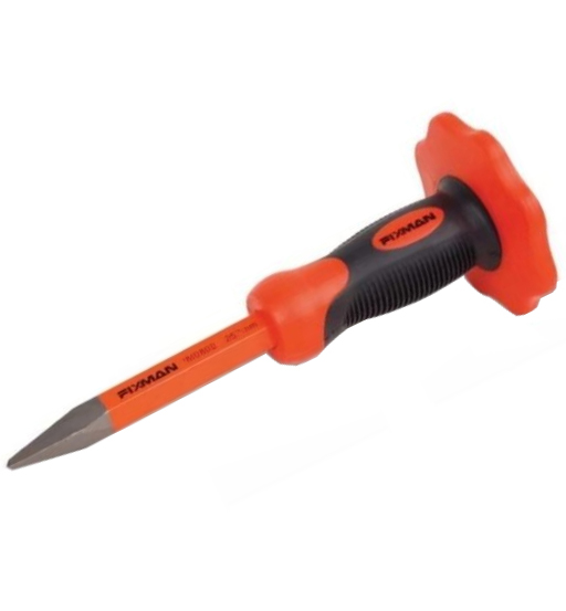 Pointed Chisel 8" With Grip Fixman
